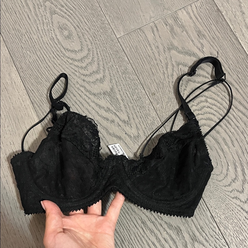 Black Lace Bra